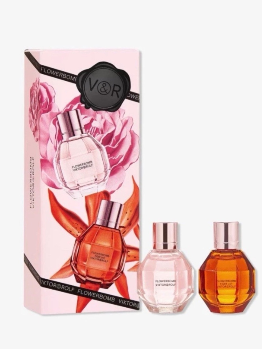 Viktor & Rolf Flowerbomb Gift Set 2x .24fl oz Tiger Lily Perfum, NIB